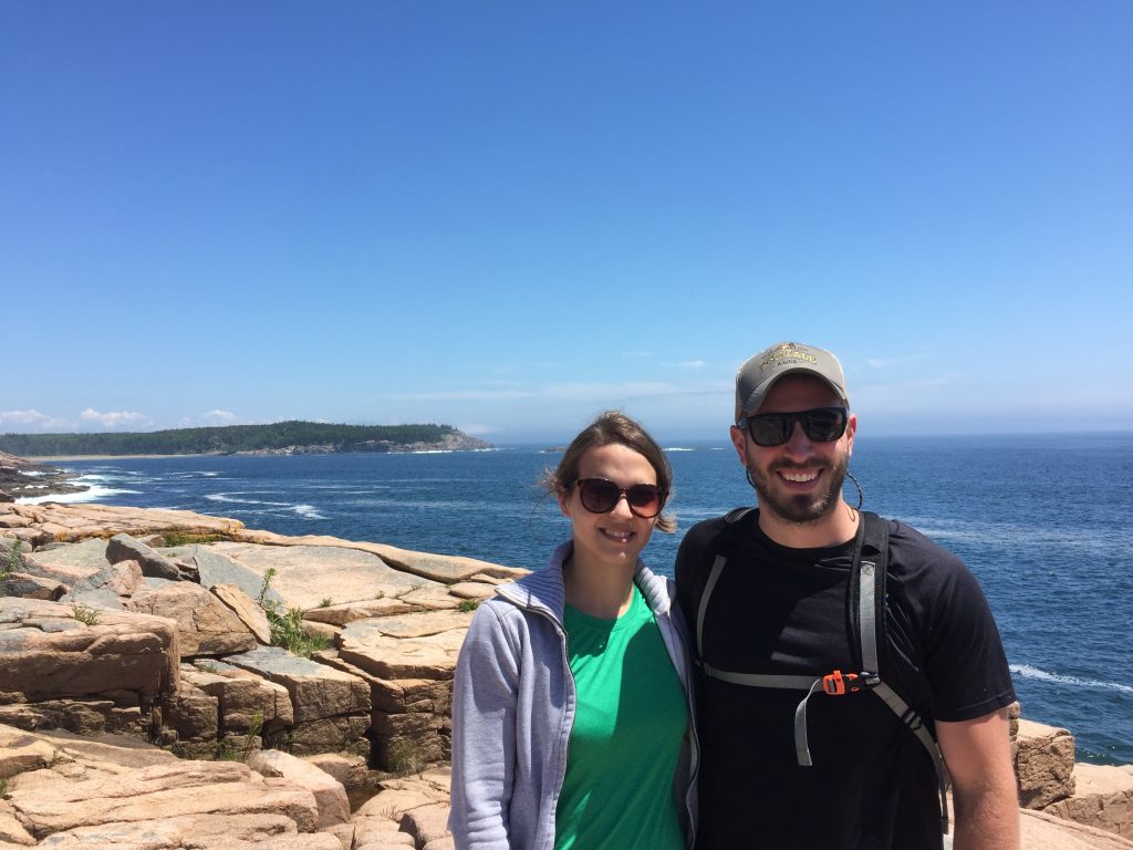 Alex and Mike Vollman at Acadia National Park