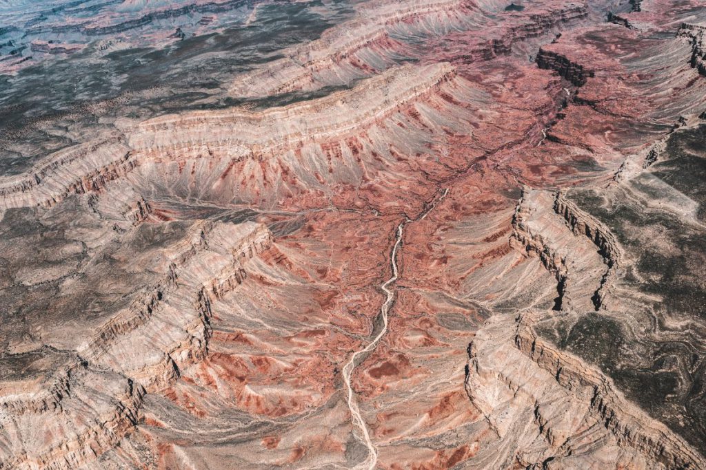 Sweeping ariel view of the Grand Canyon