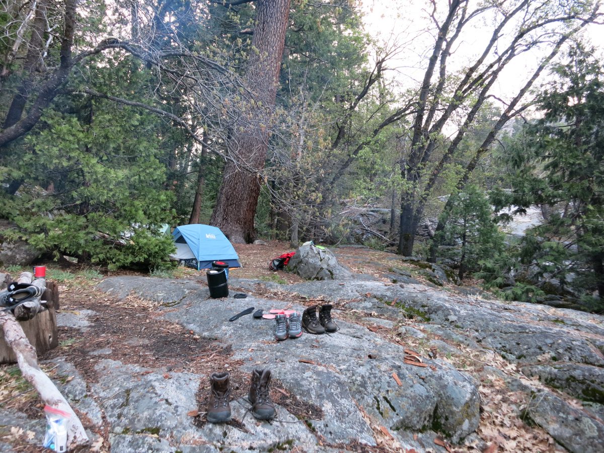 campsite in Yosemite