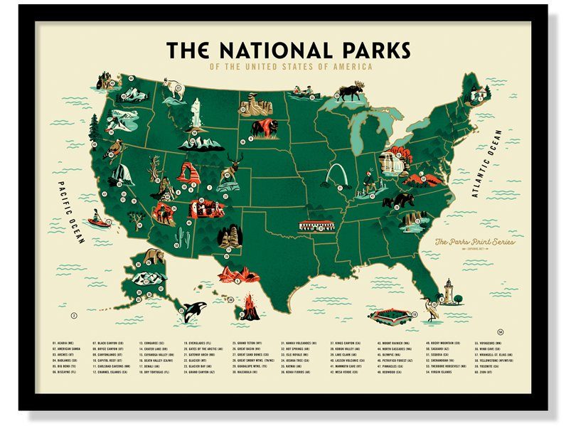 Fifty-Nine Parks Print Series